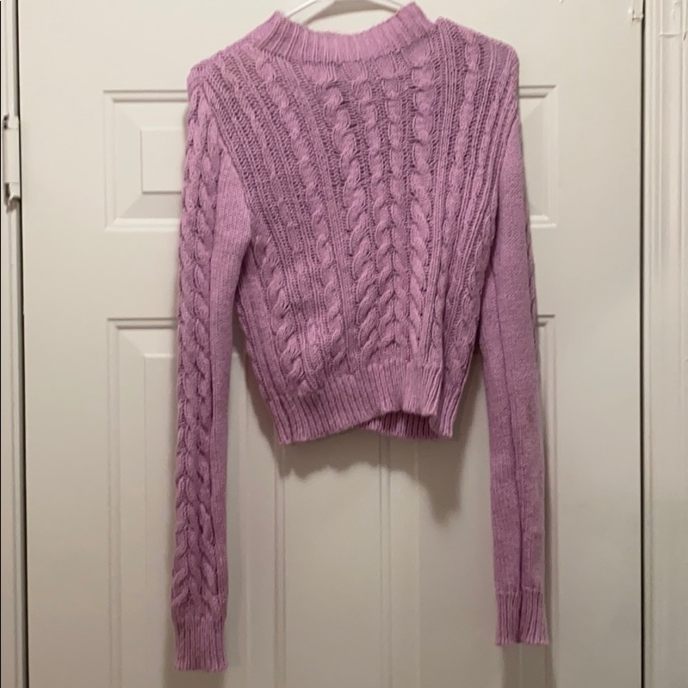 FOREVER 21 PURPLE SWEATER
